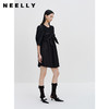 NEELLY纳俪商场同款针织拼接泡泡袖连衣裙女蝴蝶结装饰减龄娃娃裙N23072Y01049 商品缩略图1