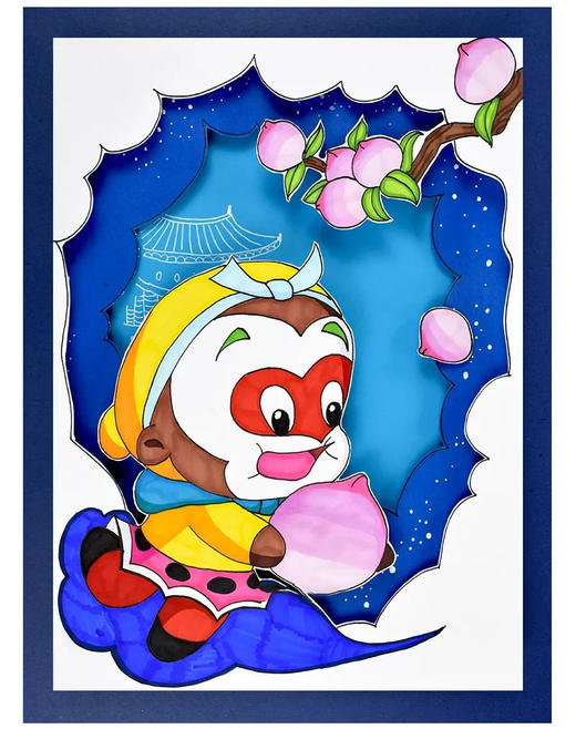 《卡通画萌萌的孙悟空》卡通动漫/自动发货：下单后，点击手机短信中收到的链接，即可获取文件下载的链接；如有任何问题，可添加客服微信hm33268获得帮助。 商品图0