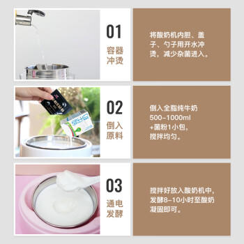 川秀（儿童成长型）营养酸奶发酵菌DHA酸奶机家用酸奶菌发酵剂菌粉25g 商品图3