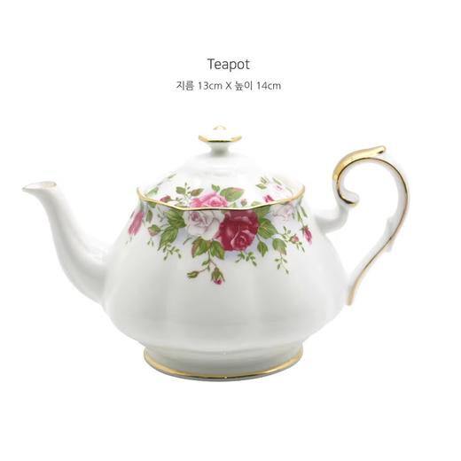 韩国进口HANKOOK金边玫瑰茶壶套装6件 商品图1