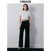 VIMAGE纬漫纪秋季新款时尚百搭高腰裤V2005603 商品缩略图1