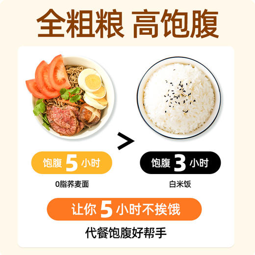 【低碳优选】【生酮不可】0脂荞麦面 速食方便面60g 商品图1