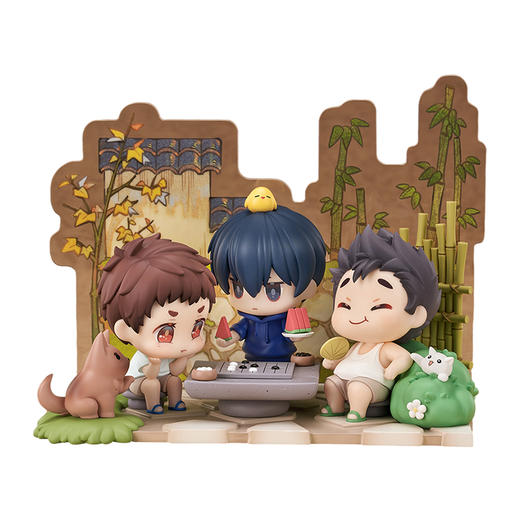 【GSC预售定金】Q版场景手办 吴邪&张起灵&王胖子 雨村拾趣Ver. 附特典 盗墓笔记 商品图4