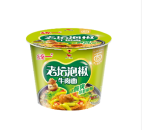 统一来一桶老坛泡椒牛肉面105g
