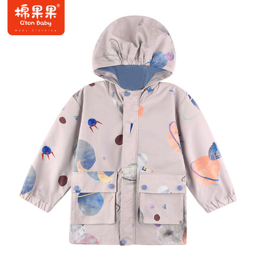 棉果果秋季新品男童外套+摇粒绒内胆外套一衣三穿（两件套）保暖冲锋衣外套大衣M312100323462 商品图1