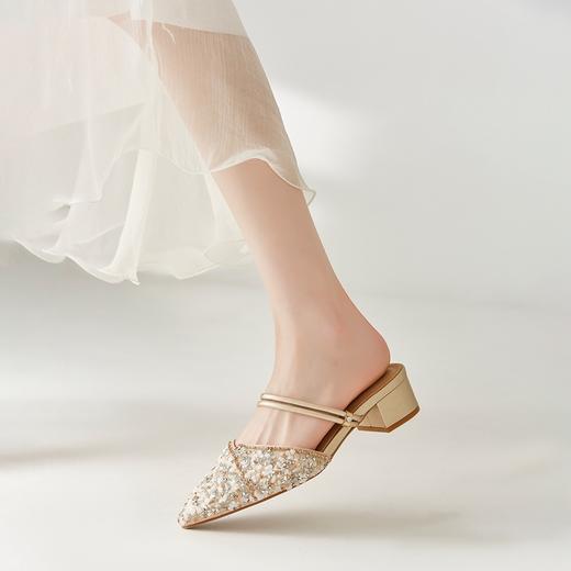 ZHR水钻凉鞋女拖鞋外凉拖鞋女鞋子配裙子穆勒拖夏季女鞋子女百搭 商品图4