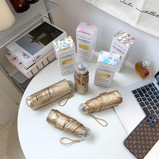 防晒伞来袭 一把能护肤的伞☂【⁫FIYU小金伞4.⁣0】‌🌞UPF50+， 防晒科技涂层，紫外线阻隔率99% 商品图3