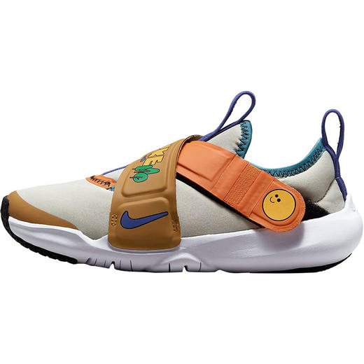 耐克-鞋袜类（冬）E1鞋小童NIKEFLEXADVANCEBP1蓝白黄橙 商品图4