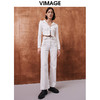 VIMAGE纬漫纪秋季新款时尚百搭显瘦修身牛仔裤裤子V2005606 商品缩略图1
