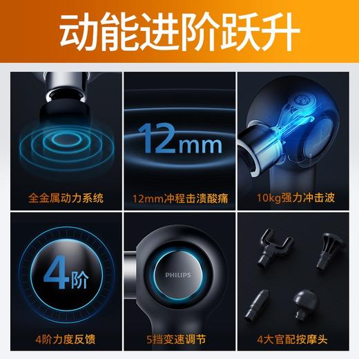 飞利浦PHILIPS筋膜枪肌肉放松mini按摩器仪迷你肌膜颈膜抢PPM3201GDG/93 商品图2