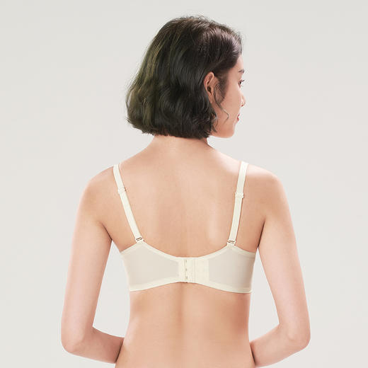 都市丽人自然舒适B杯适穿蕾丝内衣超薄款3/4杯常规文胸软钢圈三排扣LB32M7 商品图3