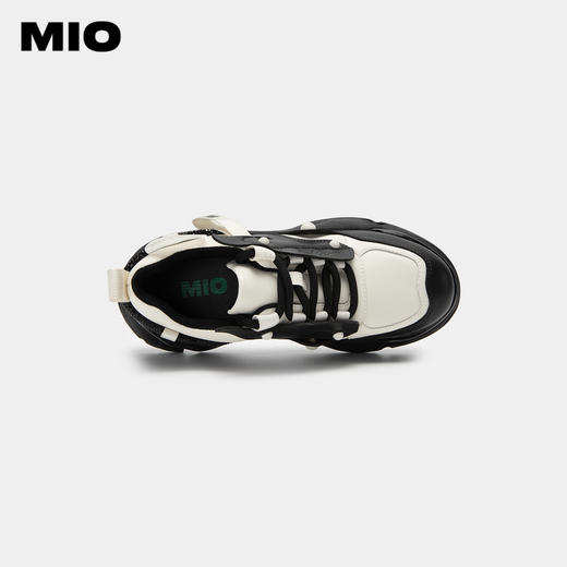 MIO米奥春季圆头高跟复古街潮运动老爹鞋舒适厚底炫酷休闲鞋女鞋M234536470 商品图2