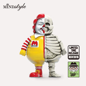 MINDstyle Ron English MC Supersized Original 麦胖（半骷髅拼接）艺术收藏手办摆件 3547