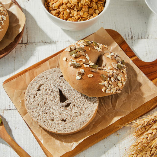 0蔗糖黑麦杂粮贝果 Rye Grains Bagel 商品图4