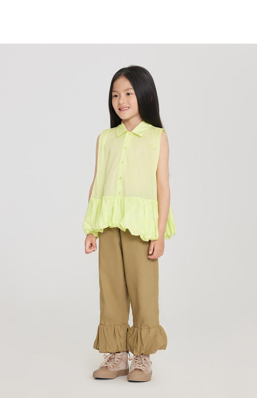 jnby  23年秋款  轻盈精致A字型无袖衬衣  1N7213540 商品图3