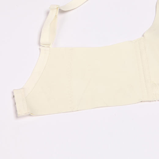 都市丽人自然舒适A杯适穿蕾丝内衣加加厚款3/4杯常规文胸无钢圈三排扣LB35M3 商品图8