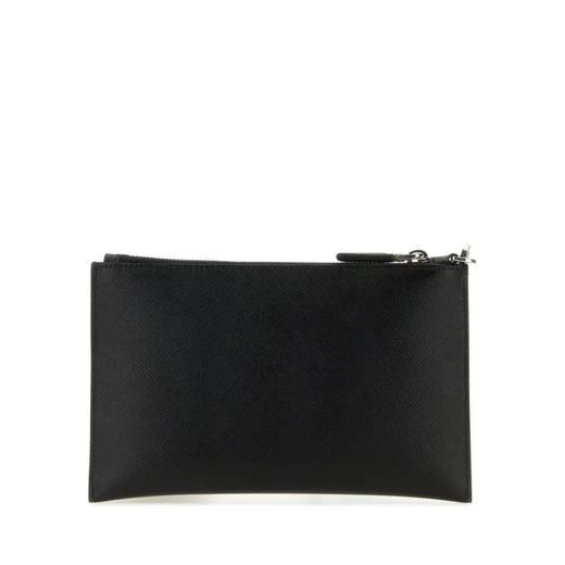 PRADA 普拉达 男士 Saffiano 皮革珐琅金属三角形徽标手包 黑色 2NH020 PN9 F0002 商品图2