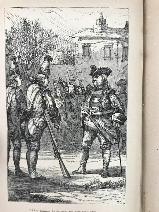 约19世纪后期 柯珀诗集 8幅版画插图 漆布精装32开 商品图8