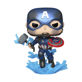 Funko POP! Marvel 美漫 复仇者联盟4终局之战 夜光金属限定款美国队长与雷神之锤公仔手办摆件 68656
