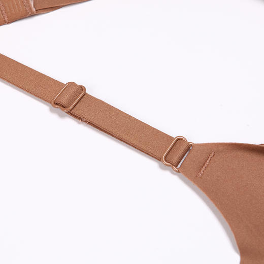 都市丽人Vbra泳布零感内衣薄款3/4杯无钢圈二排扣新年本命年红品LB36N3 商品图6