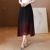 夏新款百搭，高腰中长渐变色雪纺裙中老年大码半身裙KQL-435H5361 商品缩略图4