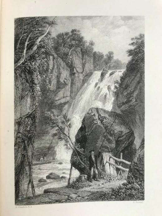 1871年 司各特《清教徒》 约7幅版画插图 漆布精装32开 商品图9