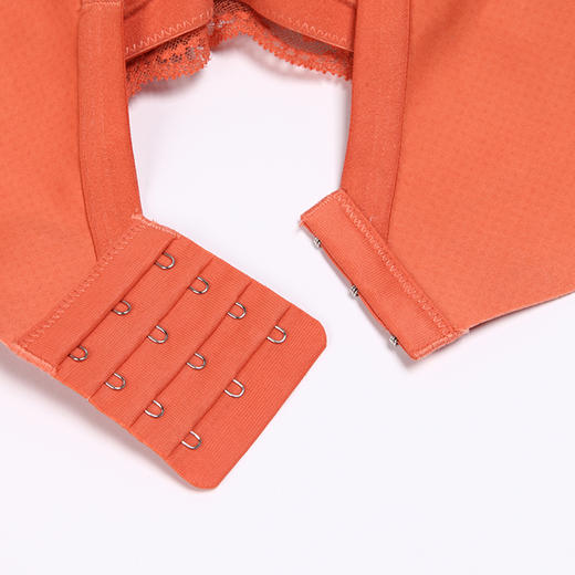 都市丽人自然舒适BC杯适穿蕾丝内衣超薄款3/4杯常规文胸软钢圈三排扣新年本命年红品LB32M2 商品图7