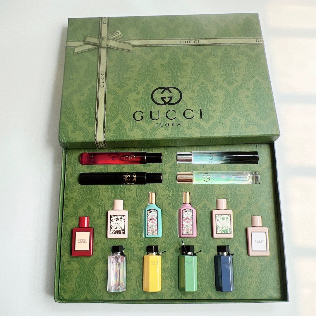 【香港直邮】Gucci古驰美版全家福香水小样套装5ml*10+走珠7.4ml*4