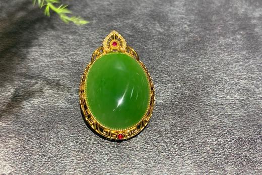 【御珠宫坊】金镶碧玉吊坠 商品图4