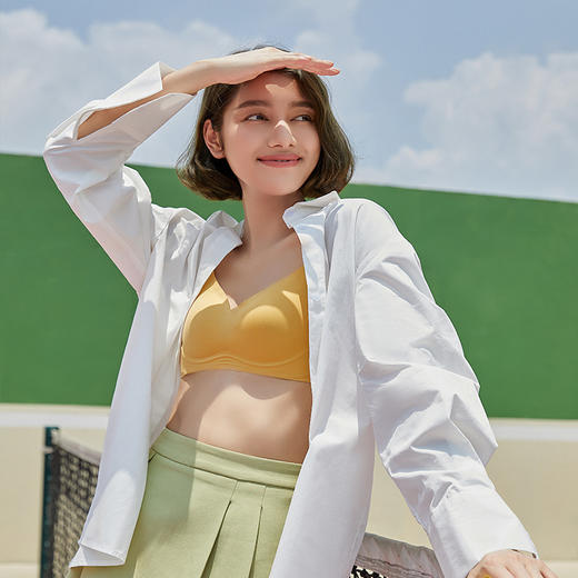 都市丽人Vbra泳布零感内衣薄款3/4杯无钢圈三排扣新年本命年红品LB36N6 商品图6