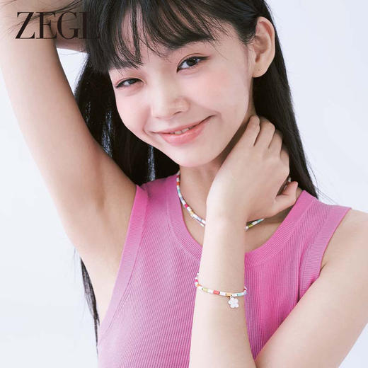 ZEGL设计师草莓小彩串笑脸串珠多巴胺手链女轻奢小众精致夏季手饰 商品图1