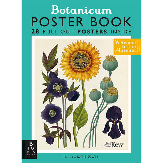 欢迎来到博物馆系列 植物博物馆海报 英文原版 Botanicum Poster Book 商品图0