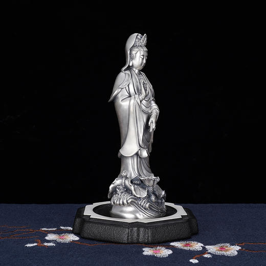 子佩集S999银【立莲观音】摆件【MYA4017】纯银2306 商品图5