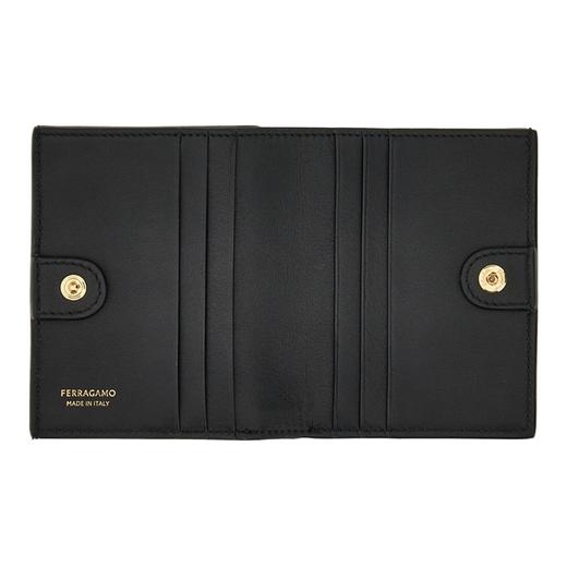 【特价商品不退不换】FERRAGAMO 菲拉格慕 钱包女  0760658-001 黑色.牛皮革（暂无品牌物料包装） 商品图2
