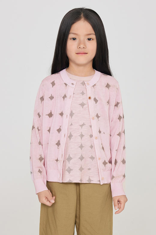 jnby  23年秋款  轻薄保暖短款开襟毛衫  1N7313520 商品图0