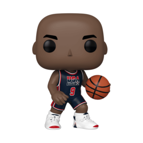 Funko POP! NBA: Michael Jordan 运动NBA球星迈克尔·乔丹 92年美国队蓝色球衣10英寸公仔手办摆件 58425