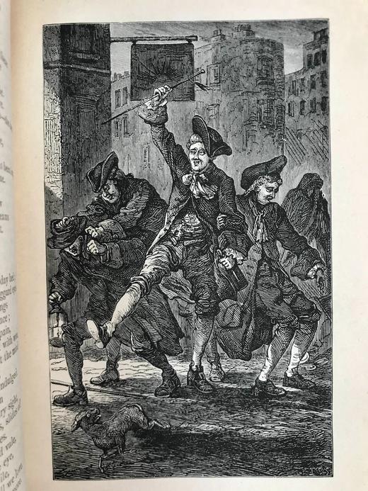 约19世纪后期 柯珀诗集 8幅版画插图 漆布精装32开 商品图11