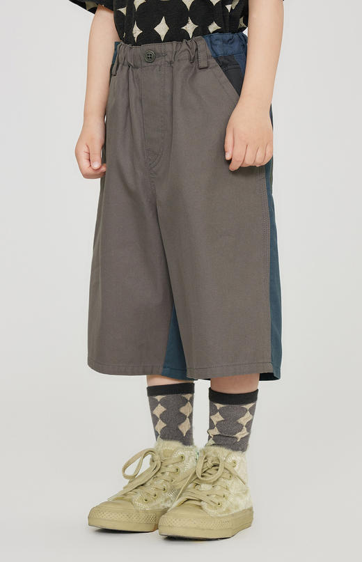 jnby   23年秋款  全棉撞色宽松直筒中裤  1N7E13620 商品图8