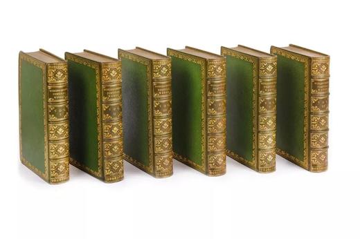 书口藏画里维埃工坊特装本！1881年 华兹华斯诗集（全6卷） 1幅肖像版画插图 全真皮精装36开 商品图1