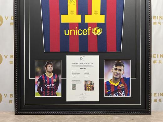 收藏系列 内马尔 巴萨队11号1314赛季 亲笔签名球衣 商品图1