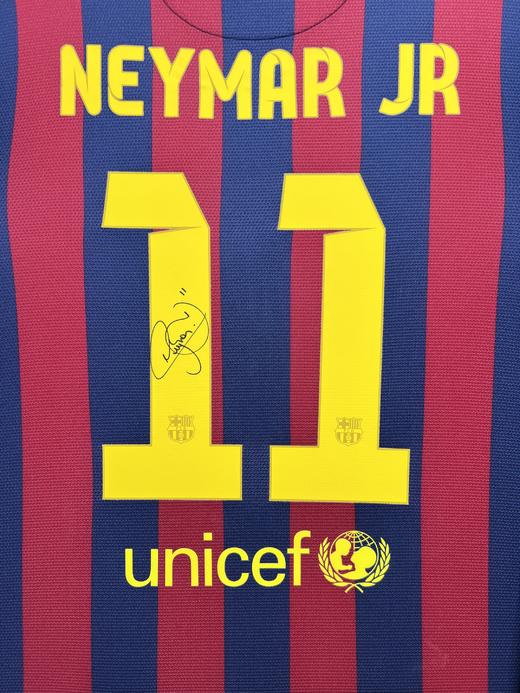 收藏系列 内马尔 巴萨队11号1314赛季 亲笔签名球衣 商品图2