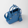 PRADA 普拉达 女士 Double Saffiano 皮革三角形徽标迷你提挎包 浅蓝色 1BG443 2A4A F0V98 XOO 商品缩略图1
