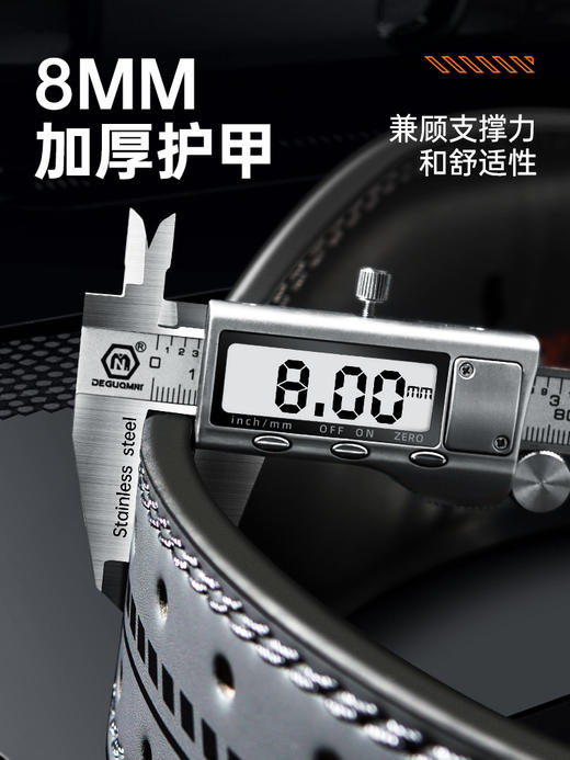 TMT牛皮健身腰带机甲风护腰力量训练深蹲硬拉划船机举重 商品图5