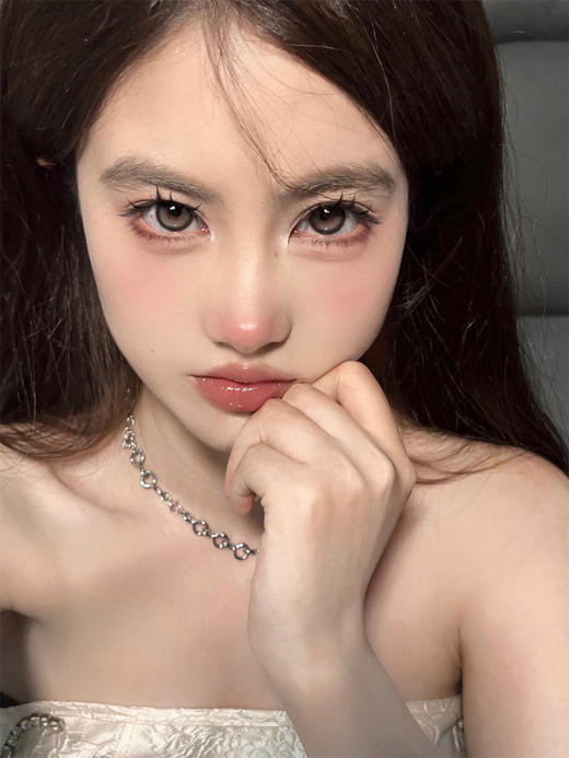 Puff girl半年抛 · 墨鱼灰崽｜ 14.5mm白狮参考着色中等直径｜半年抛 商品图4