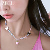 ZEGL设计师草莓小彩串甜心项链女2023年新款爆款多巴胺串珠锁骨链 商品缩略图1
