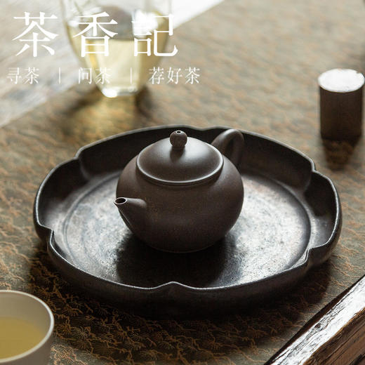 茶香记 青灰泥水平紫砂壶 茶壶 古朴清雅 圆融饱满  经典器型  易泡养 商品图4