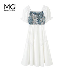 女装拼接绑带连衣裙-2683Q3221567