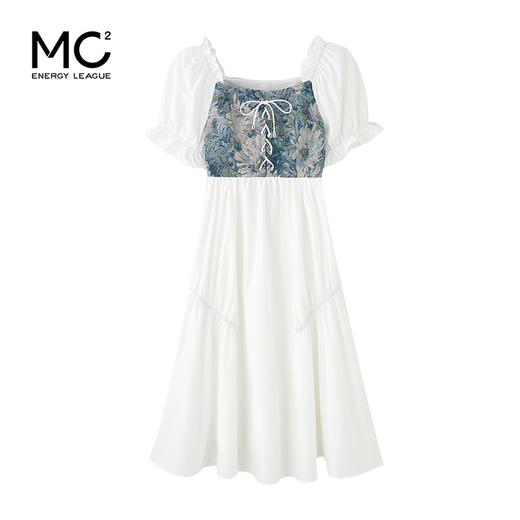 女装拼接绑带连衣裙-2683Q3221567 商品图0