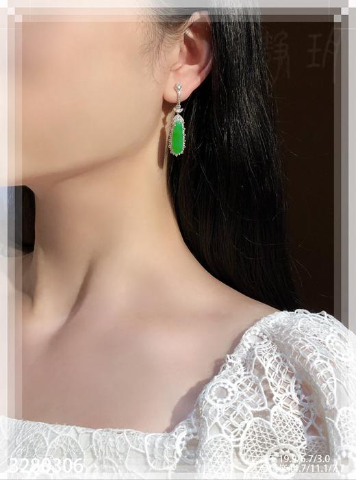 冰艳绿福瓜耳坠 59999【3280306】 商品图4