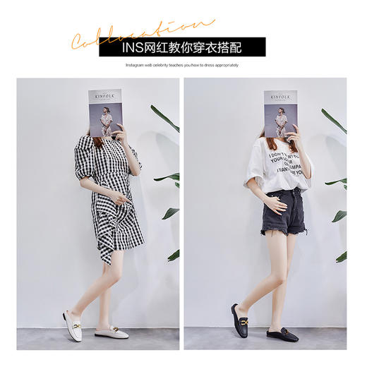 ZHR2023夏季新款透气半拖穆勒拖舒适时尚透气拖鞋外穿居家 商品图5